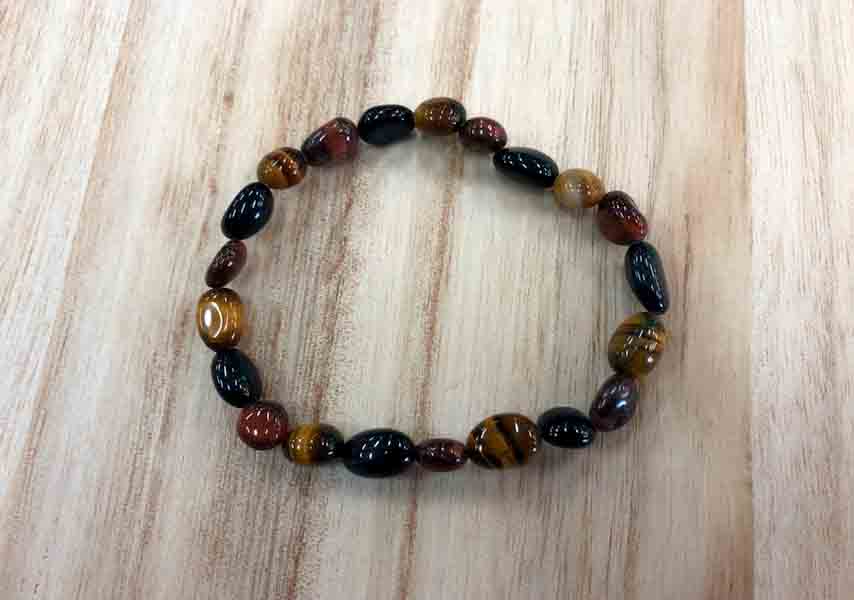 Pulsera ojo de tigre, ojo de buey y ojo de halcón forma